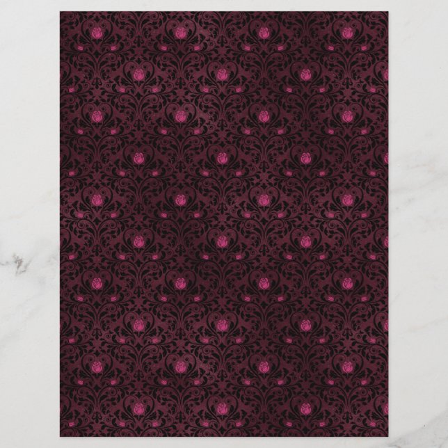 Feuillet papier à papier pour album gothique éffra (Devant)