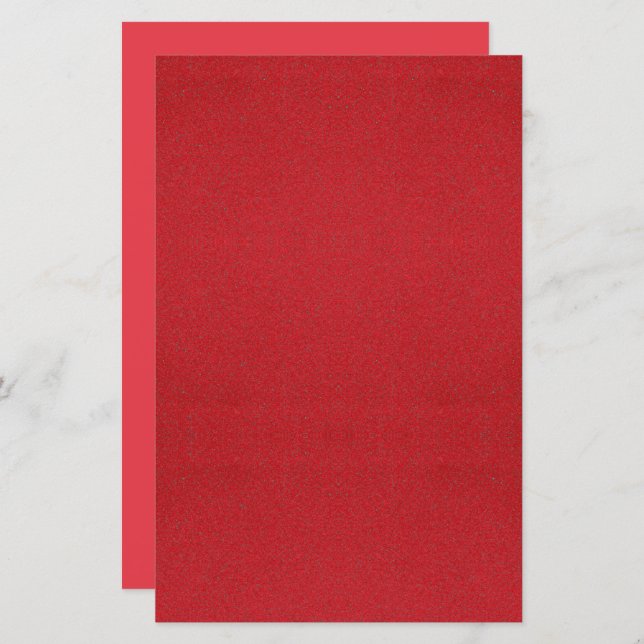 Feuillet papier imprimé en rouge de tomate texturé (Devant / Derrière)