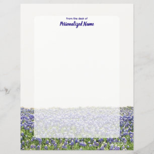 Feuillet papier non doublé Bluebonnet Field