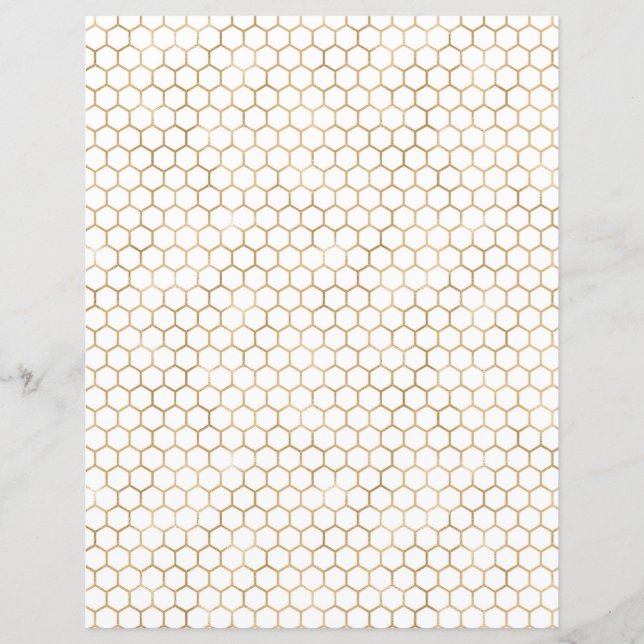 Feuillet papier peigné de peigne de miel (Devant)
