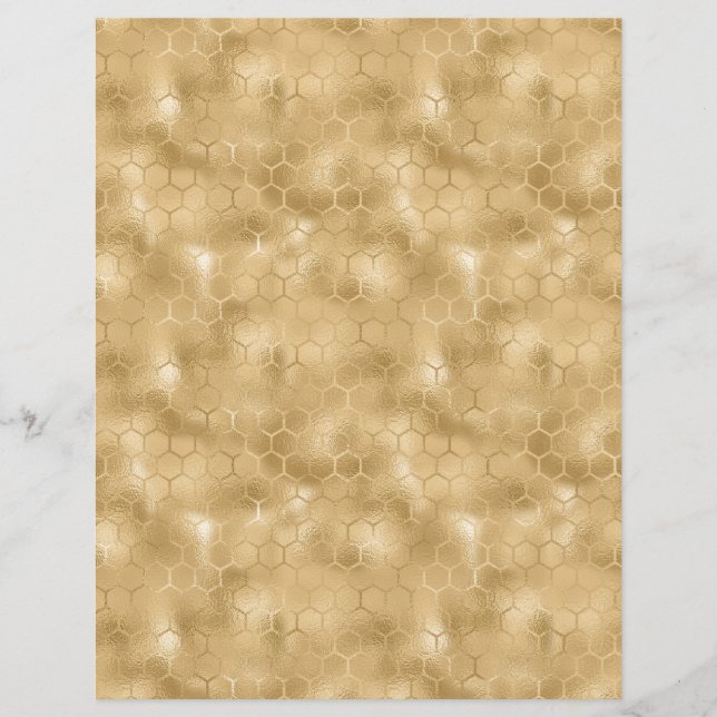 Feuillet papier peigné de peigne de miel (Devant)