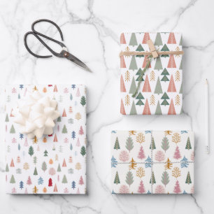 feuillets papier d'emballage de vacances pastel fi