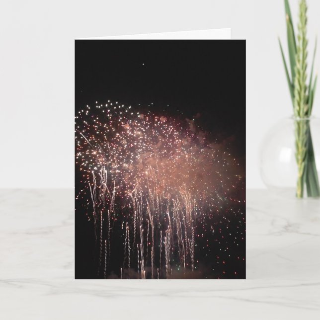 "Feux d'Aquatennial" Carte de félicitations #1 (Devant)