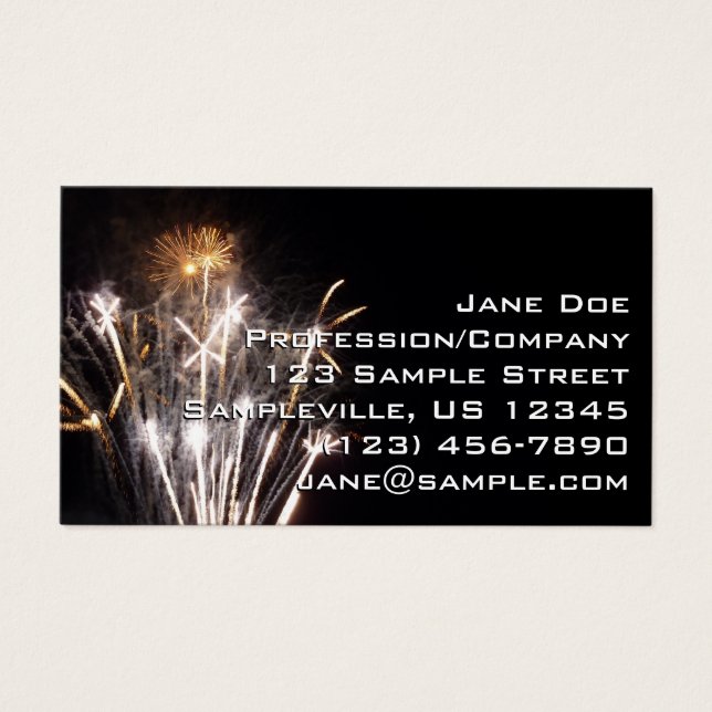 Feux d'artifice blancs et or II Célébration patrio (Devant)