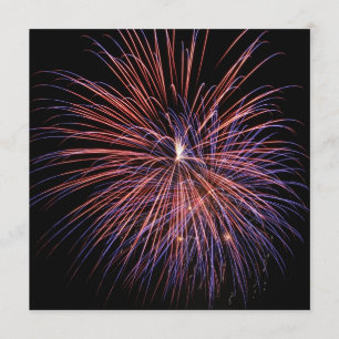 Feux d'artifice invitation du 4 juillet