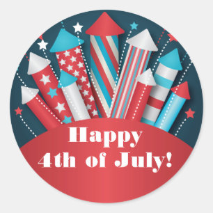 Feux d'artifice Rockets 4 juillet Stickers
