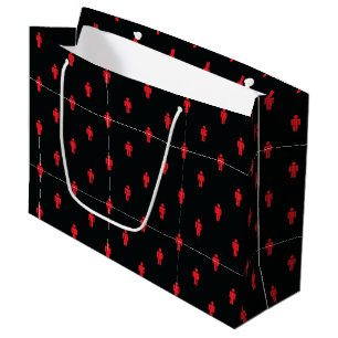 Feux de circulation Homme grand sac cadeau