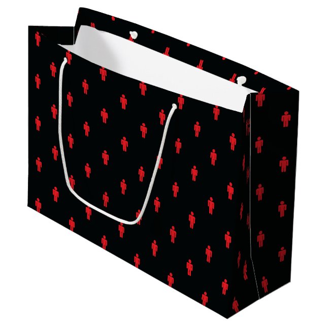 Feux de circulation Homme grand sac cadeau (Devant Angle)