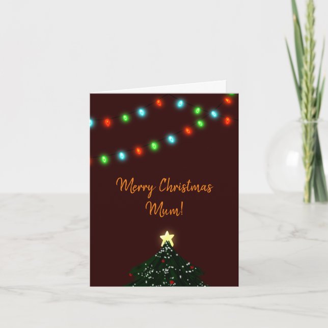 Feux de Noël Carte Xmas (Devant)