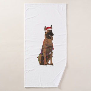 Feux de Noël Malinois belge Amoureux des chiens de