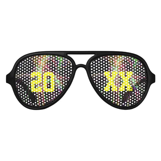 Feux D'Oeuvre Et Lunettes De Soleil Du Nouvel An (Devant)