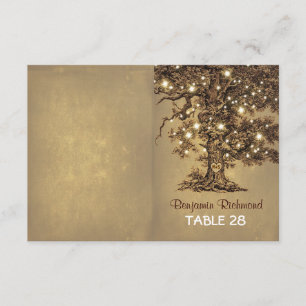 feux rustiques cartes d'escorte mariage