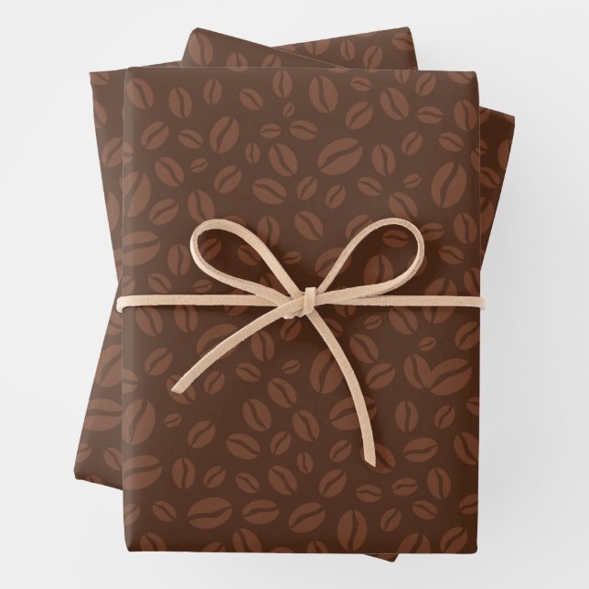 Fèves de café Imprimer Papier d'emballage Brown (En situation)