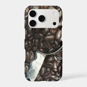 Fèves de café rôties avec Scoop en argent Photo