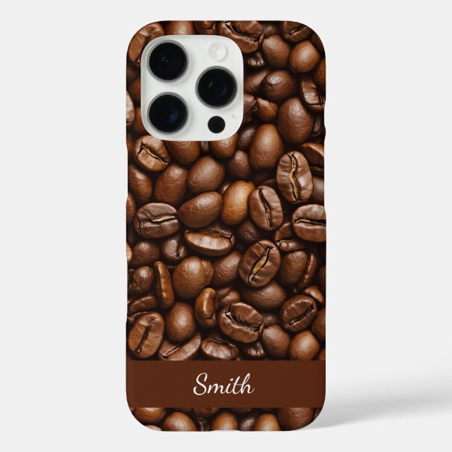 Fèves de café rôties iPhone 16 Pro Coque (Verso)