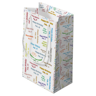 Février, 10 Anniversaire Cadeau Sac
