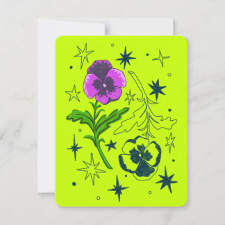 Février Anniversaire Mois Carte (Violet)