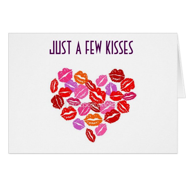 FEW KISSES TILL I SEE YOU NEXT-LOVE CARD (Front Horizontal)