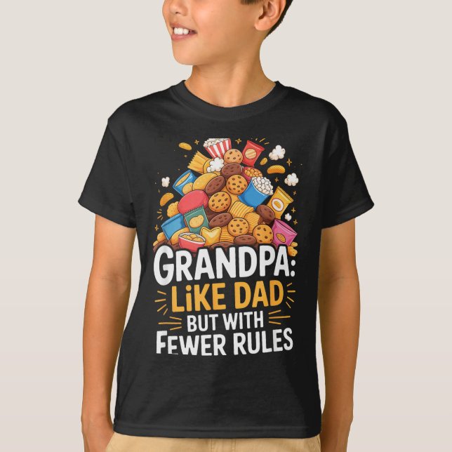 Fewer Rules Funny Grandpa  T-Shirt (Front)