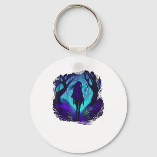 Fey Gothic Emo Goblincore Aesthetic  Forest Graphi Keychain