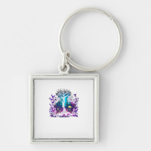 Fey Gothic Emo Goblincore Aesthetic  Forest Graphi Keychain
