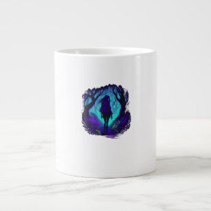 Fey Gothic Emo Goblincore Aesthetic  Forest Graphi Large Coffee Mug