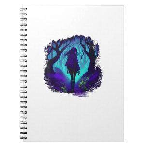 Fey Gothic Emo Goblincore Aesthetic Forest Graphi Notebook