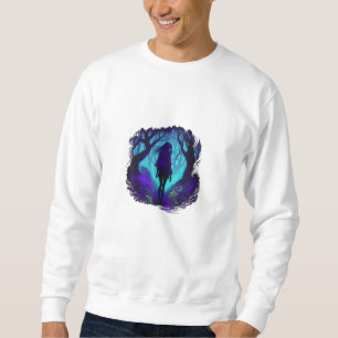 Fey Gothic Emo Goblincore Aesthetic Forest Graphi Sweatshirt