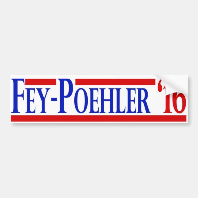 Fey / Poehler 2016 Campaign Sticker (Front)