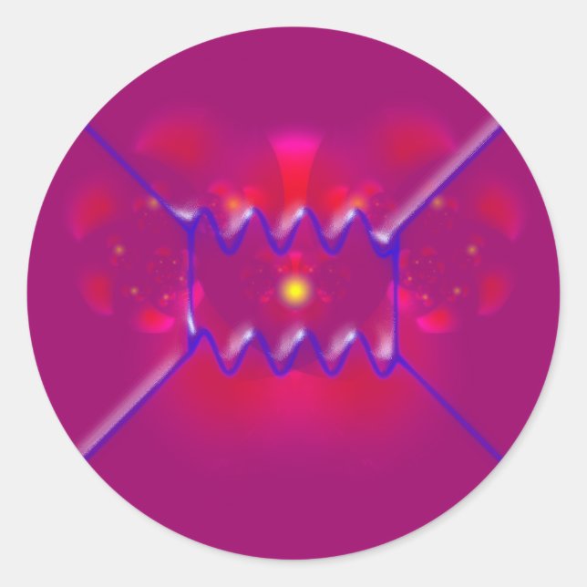 feynman diagram classic round sticker (Front)