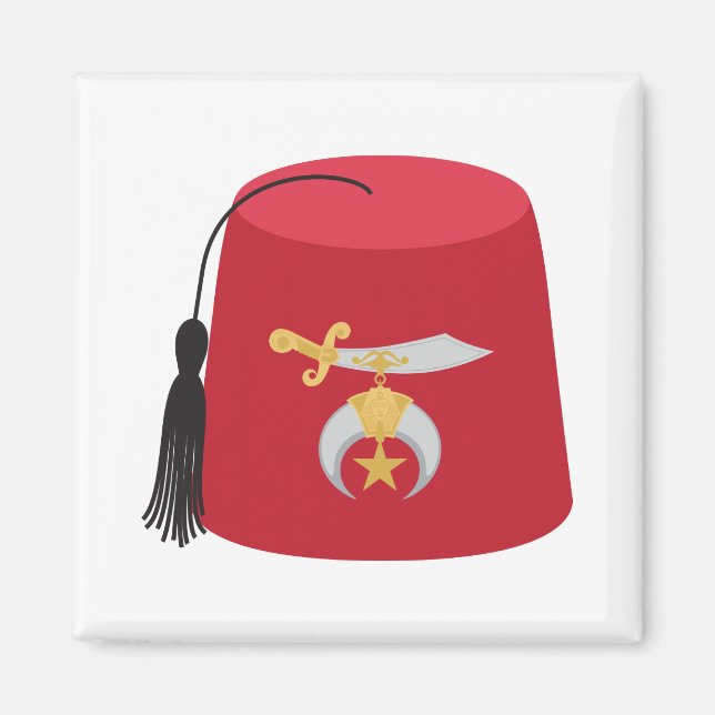 Fez Hat Magnet (Front)