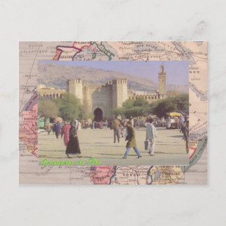 Fez, the second largest city of Morocco Postcard
