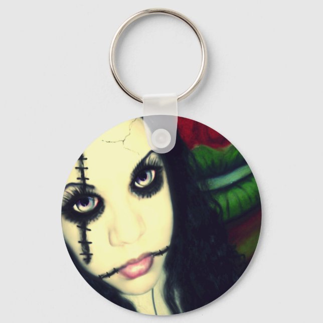 Fezzie Ferocious Keychain: Morbid Doll Keychain (Front)
