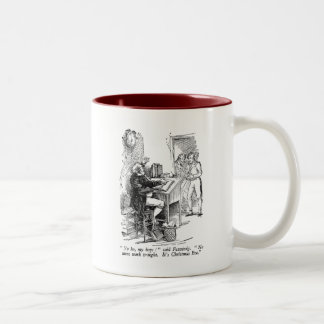 Fezziwig (with text) Two-Tone coffee mug