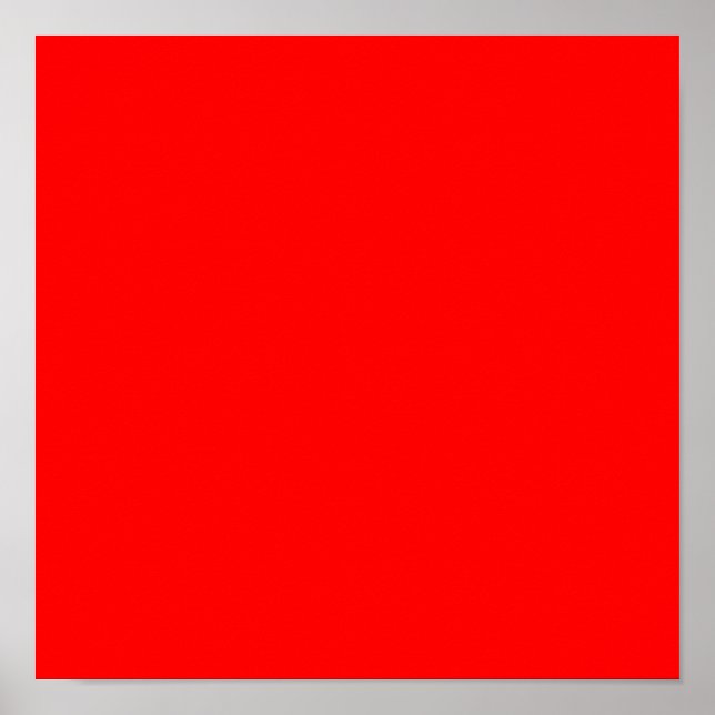 FF0000 Red Poster (Front)