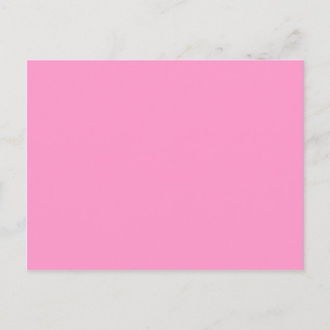 FF99CC Solid Medium Pink Colour Template Postcard (Front)