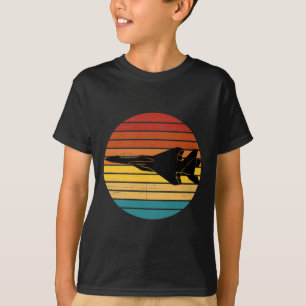 Ff-15 Eagle Retro Setting Sun Sticker T-Shirt