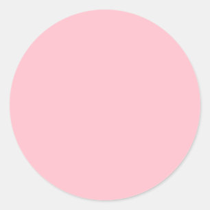 FFC0CB Pink Classic Round Sticker