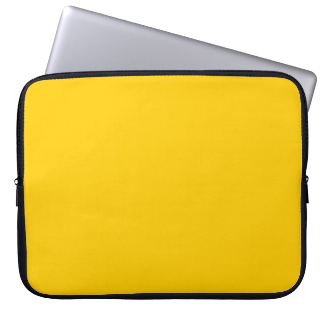 FFCC00 Gold Laptop Sleeve (Front)