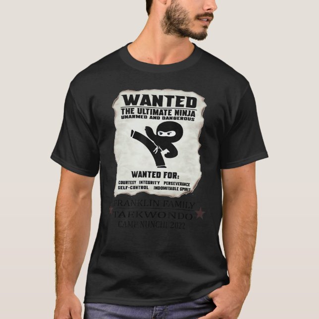 Fftkd Camp Nunchi 2022 Wanted Ultimate Ninja T-Shirt (Front)