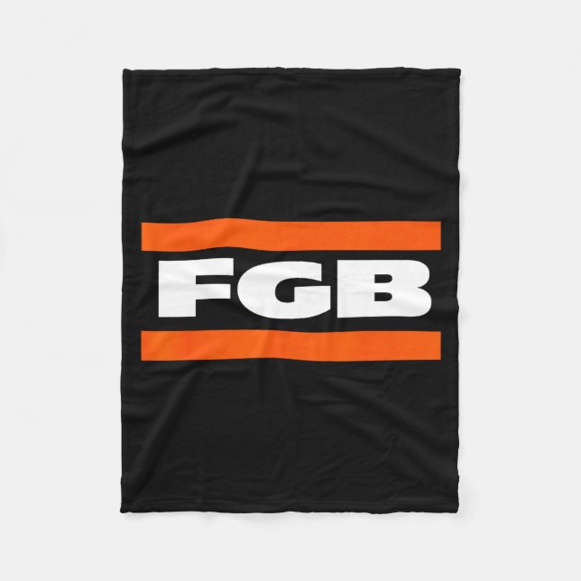 Fgb F Green Bay  Fleece Blanket (Front)