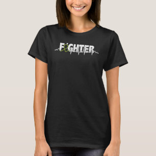 Fghter Lyme Disease Awareness Supporter Ribbon T-Shirt