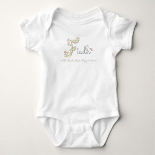 Fiadh girls name meaning F monogram baby apparel Bodysuit