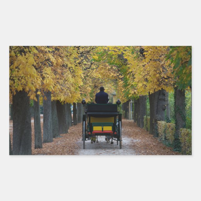 Fiaker In Schönbrunn, Wien Österreich Sticker (Front)