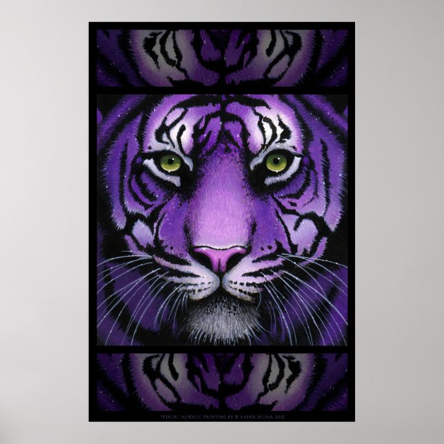 Fiala Purple Tiger Wild Cat Myka Jelina Poster (Devant)