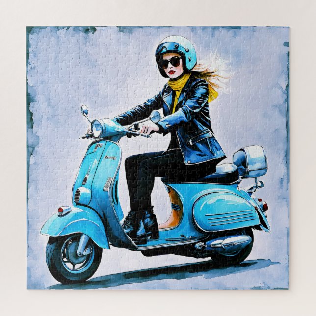 “Fiamma”  “Corsa Elegante” – Elegant Ride     Jigsaw Puzzle (Vertical)