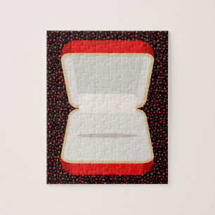 Fiançailles boîte à anneau puzzle