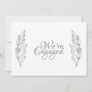 Fiançailles, faire-part partie engagée