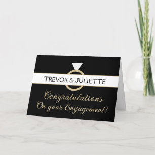 Fiançailles Félicitations Carte de voeux pliée per