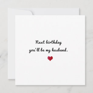 fiance romantic love cute heart happy birthday card